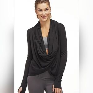 Fabletics Wrap Cardigan Black